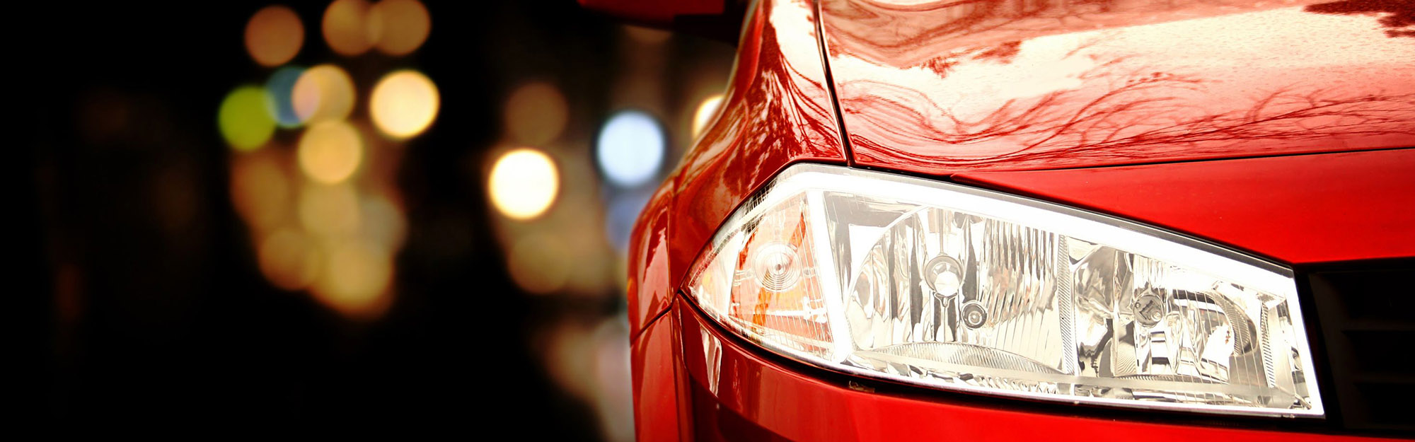 Red Mustang Headlight